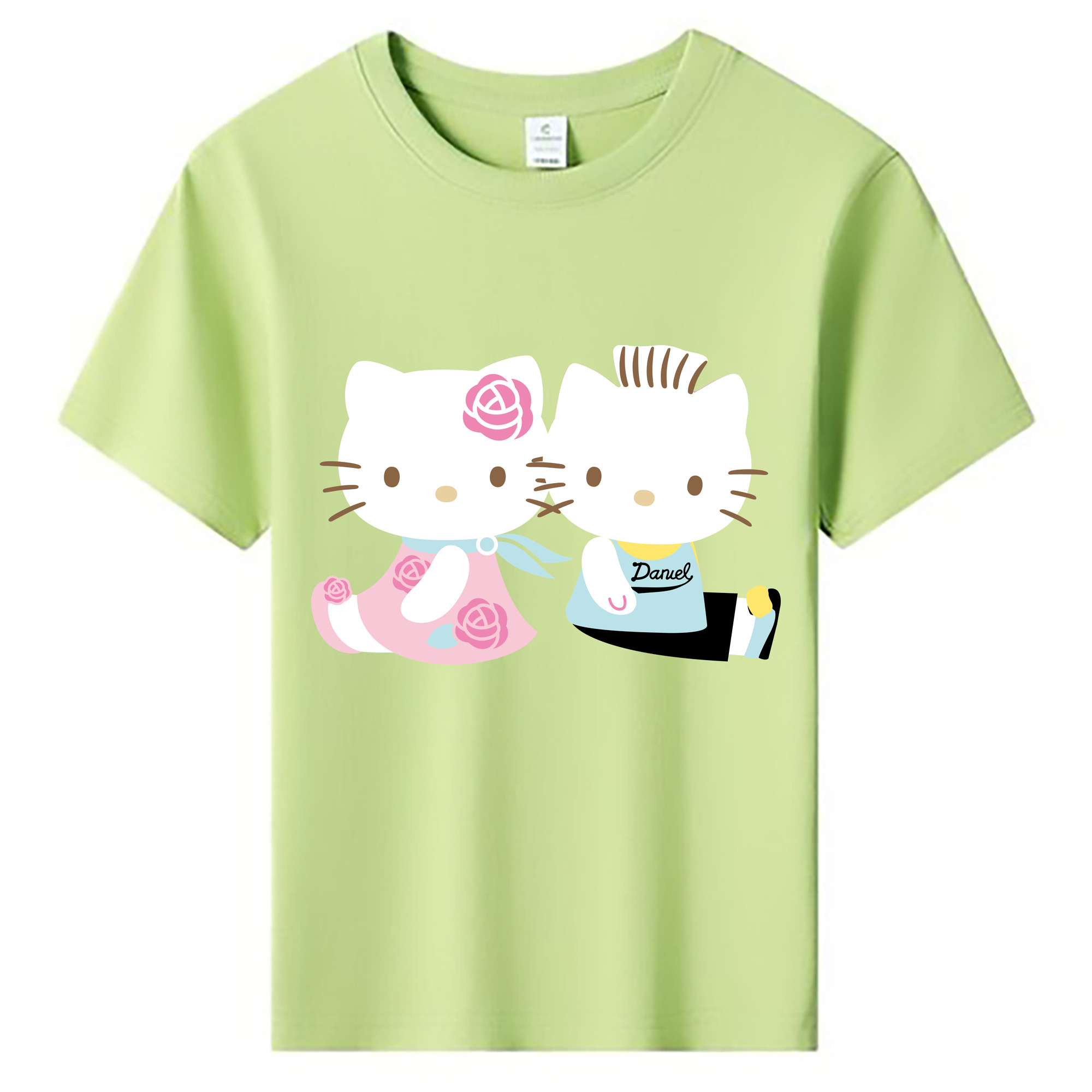 （画像用） Hello Kitty ハローキティ 綿100％キッズTシャツ（フロントプリント）